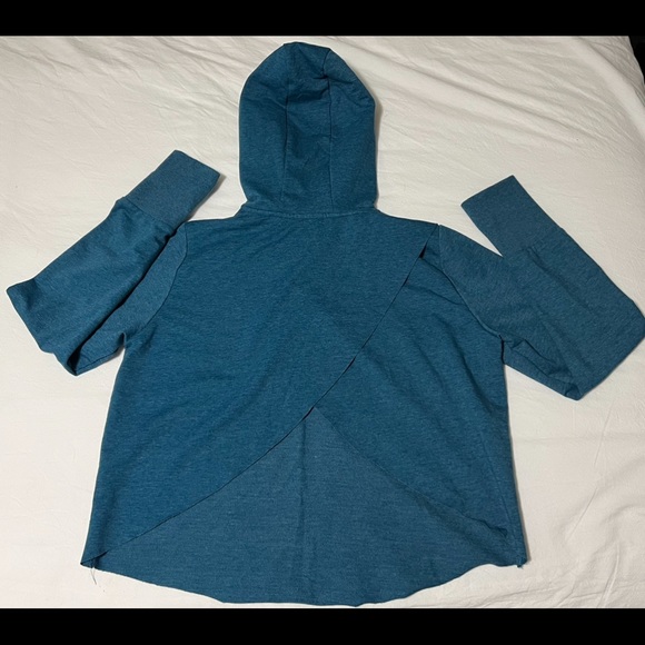 Gymshark Cross Back Hoodie - Petrol Blue Marl - Medium - Picture 4 of 5